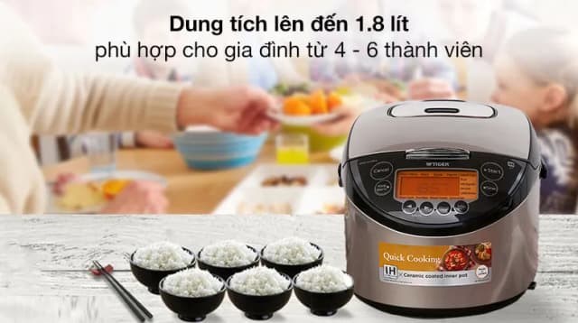 Top 1 so sánh giá Nồi cơm cao tần Tiger 1.8 lít JPW-G18W - Tìm sản phẩm giá rẻ nhất - Ảnh 78