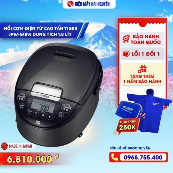 Top 1 so sánh giá Nồi cơm cao tần Tiger 1.8 lít JPW-G18W - Tìm sản phẩm giá rẻ nhất - Ảnh 10