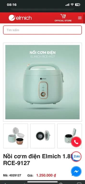 So sánh giá Nồi cơm điện Elmich 1.8 lít RCE-9128 rẻ nhất? - Ảnh 18