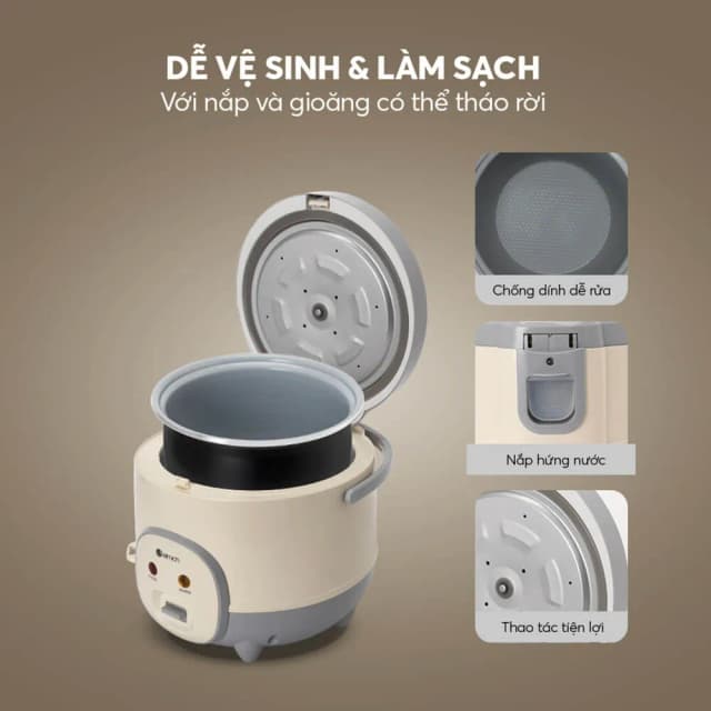 So sánh giá Nồi cơm điện Elmich 1.8 lít RCE-9128 rẻ nhất? - Ảnh 9