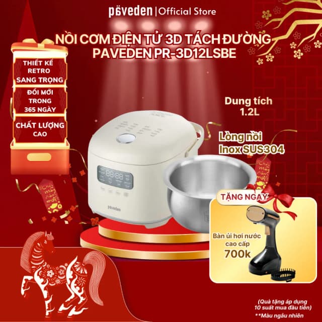 So sánh giá Nồi cơm điện tách đường Paveden 1.2 lít PR-3D12LSBE rẻ nhất? - Ảnh 15