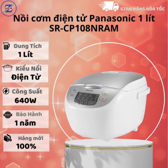 Top 1 so sánh giá Nồi cơm điện tử Panasonic 1 lít SR-CP108NRAM - Tìm sản phẩm giá rẻ nhất - Ảnh 5