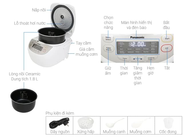 Top 1 so sánh giá Nồi cơm điện tử Panasonic 1 lít SR-CP108NRAM - Tìm sản phẩm giá rẻ nhất - Ảnh 53