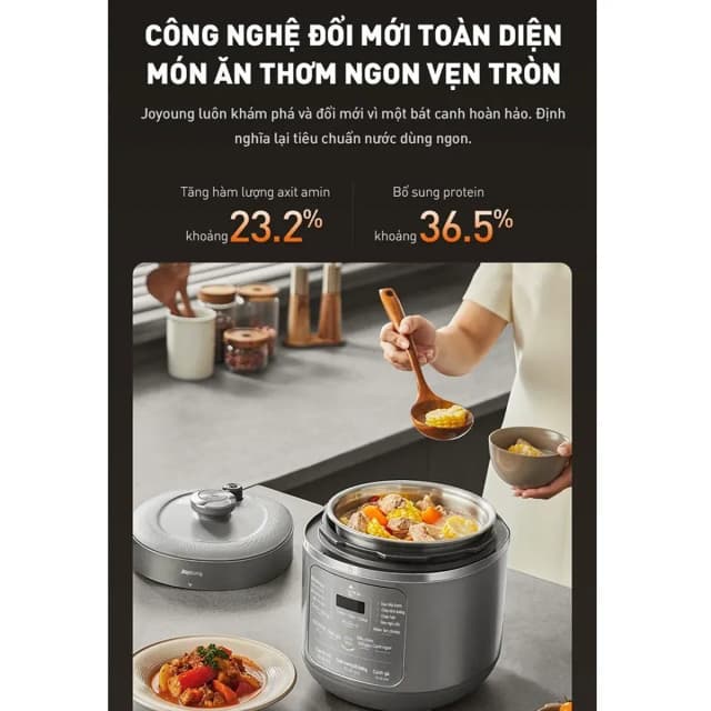 Top 1 so sánh giá Nồi cơm điện tử áp suất Joyoung 1.8 lít JHPC-5100 - Tìm sản phẩm giá rẻ nhất - Ảnh 12