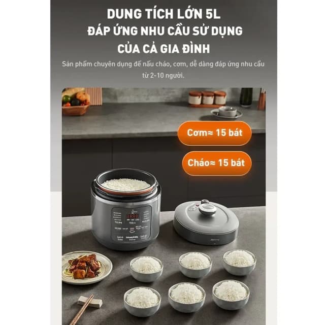 Top 1 so sánh giá Nồi cơm điện tử áp suất Joyoung 1.8 lít JHPC-5100 - Tìm sản phẩm giá rẻ nhất - Ảnh 13