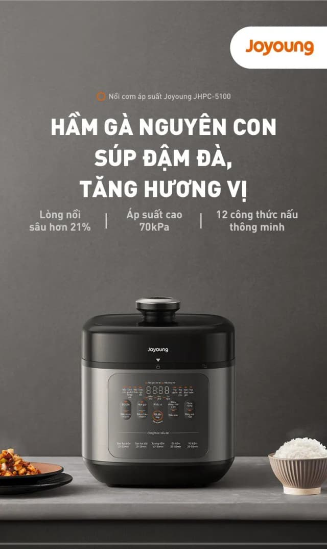 Top 1 so sánh giá Nồi cơm điện tử áp suất Joyoung 1.8 lít JHPC-5100 - Tìm sản phẩm giá rẻ nhất - Ảnh 20