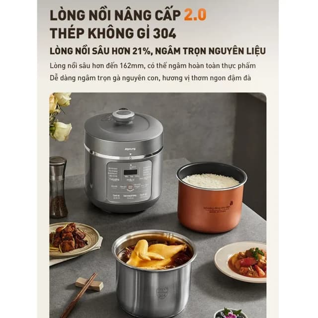 Top 1 so sánh giá Nồi cơm điện tử áp suất Joyoung 1.8 lít JHPC-5100 - Tìm sản phẩm giá rẻ nhất - Ảnh 7