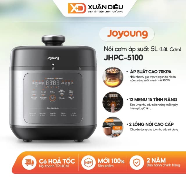 Nồi cơm điện tử áp suất Joyoung 5 lít JHPC-5100 - Ảnh 3