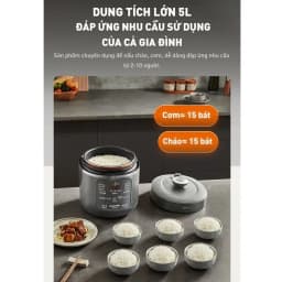 Nồi cơm điện tử áp suất Joyoung 5 lít JHPC-5100 - Giá rẻ nhất hôm nay - Ảnh 6