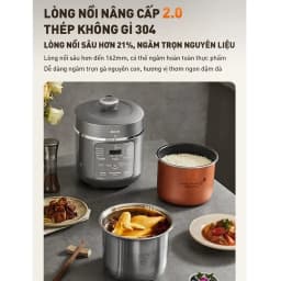 Nồi cơm điện tử áp suất Joyoung 5 lít JHPC-5100 - Giá rẻ nhất hôm nay - Ảnh 7