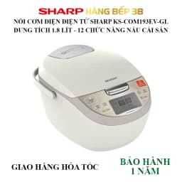 Nồi cơm điện tử áp suất Sharp 1.8 lít KS-TW181V-B - Giá rẻ nhất hôm nay - Ảnh 16