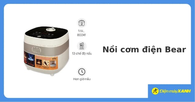 So sánh giá Nồi cơm điện tử Bear 1.5 lít RC-4H40A rẻ nhất? - Ảnh 14