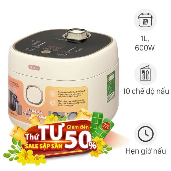 So sánh giá Nồi cơm điện tử Bear 1 lít DFB-C30D1 rẻ nhất? - Ảnh 9
