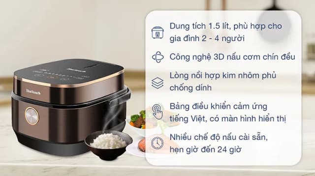 Top 1 so sánh giá Nồi cơm điện tử BlueStone 1.5 lít RCB-5935 - Tìm sản phẩm giá rẻ nhất - Ảnh 17