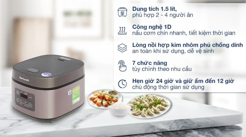 Nồi cơm điện tử BlueStone 1.5 lít RCB-5935 - Giá rẻ nhất hôm nay - Ảnh 4
