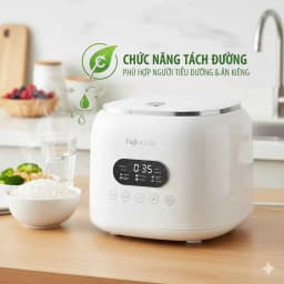 Nồi cơm điện tử FUJIHOME 1 lít RC10BLS - Giá rẻ nhất hôm nay - Ảnh 4