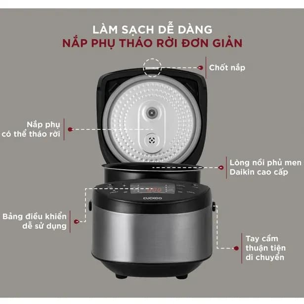 Top 1 so sánh giá Nồi cơm điện tử FUJIHOME 1.2 lít RC12LS - Tìm sản phẩm giá rẻ nhất - Ảnh 6