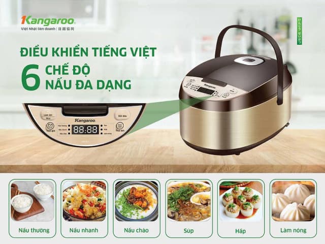 So sánh giá Nồi cơm điện tử Kangaroo 1.5 lít KG15RCE2 rẻ nhất? - Ảnh 5