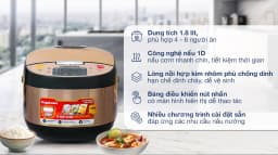 Nồi cơm điện tử Nagakawa 1.8 lít NER5556