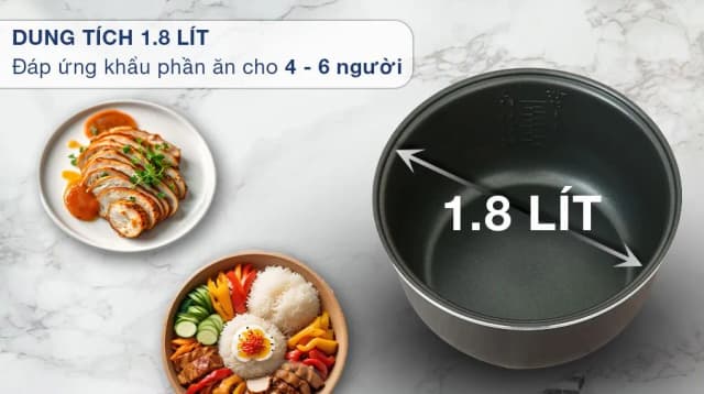 So sánh giá Nồi cơm điện tử Nagakawa 1.8 lít NER5556 rẻ nhất? - Ảnh 13