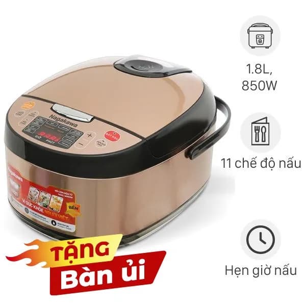 So sánh giá Nồi cơm điện tử Nagakawa 1.8 lít NER5556 rẻ nhất? - Ảnh 3