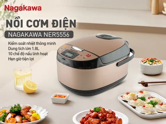So sánh giá Nồi cơm điện tử Nagakawa 1.8 lít NER5556 rẻ nhất? - Ảnh 9