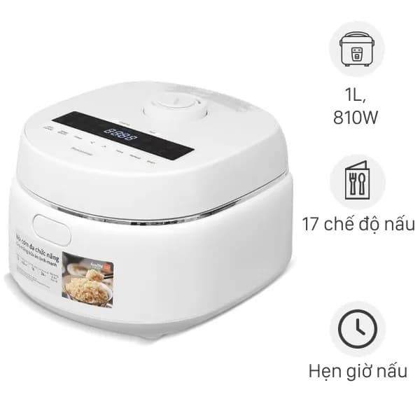 Nồi cơm điện tử Panasonic 1 lít SR-DK104WRA - Ảnh 9
