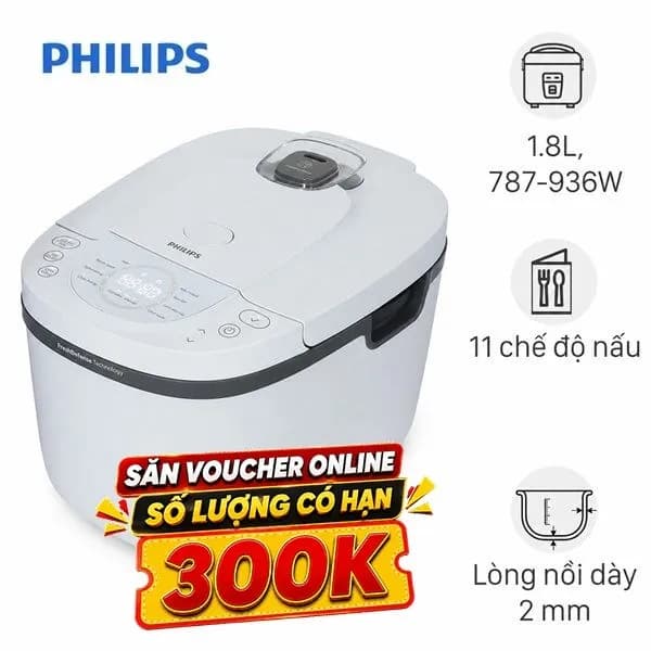 So sánh giá Nồi cơm điện tử Philips 1.8 lít HD4719/32 - Tìm sản phẩm giá rẻ nhất - Ảnh 1