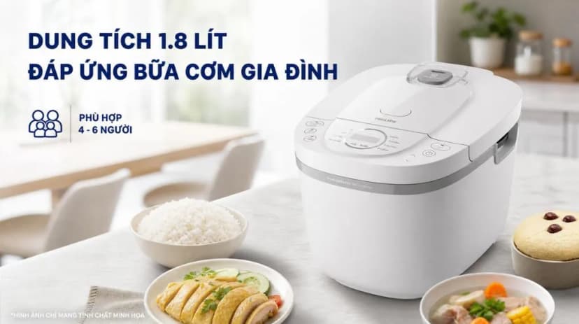So sánh giá Nồi cơm điện tử Philips 1.8 lít HD4719/32 - Tìm sản phẩm giá rẻ nhất - Ảnh 2
