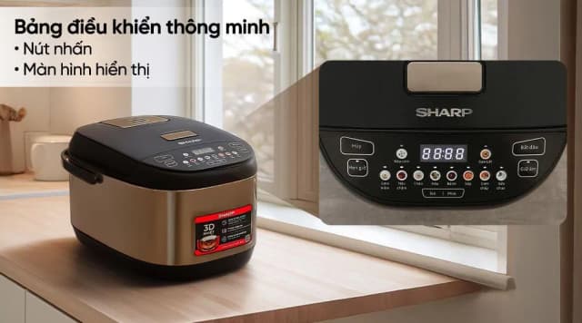 So sánh giá Nồi cơm điện tử Sharp 1.8 lít KS-TH18E2O-RS rẻ nhất? - Ảnh 6