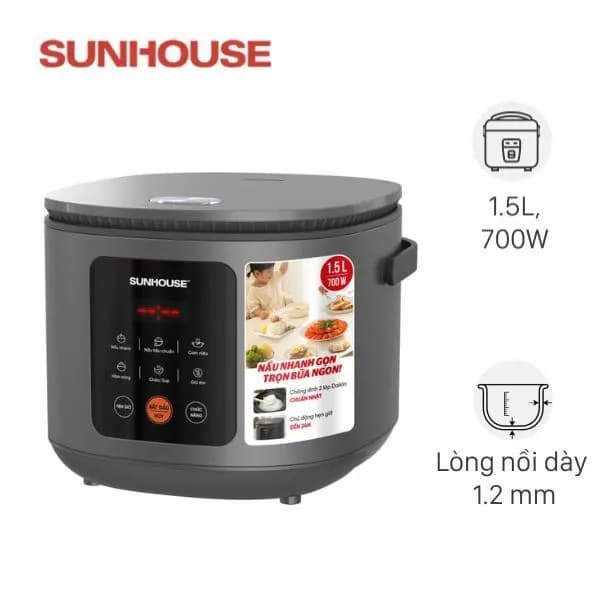Nồi cơm điện tử Sunhouse 1.5 lít SHD8825 - Giá rẻ nhất hôm nay - Ảnh 1