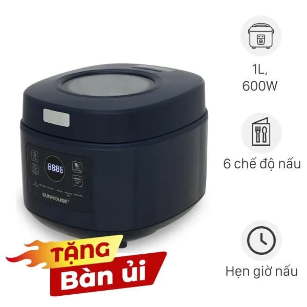 So sánh giá Nồi cơm điện tử Sunhouse 1 lít SHD8802 rẻ nhất? - Ảnh 2