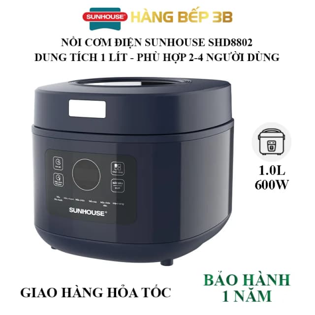 So sánh giá Nồi cơm điện tử Sunhouse 1 lít SHD8802 rẻ nhất? - Ảnh 7