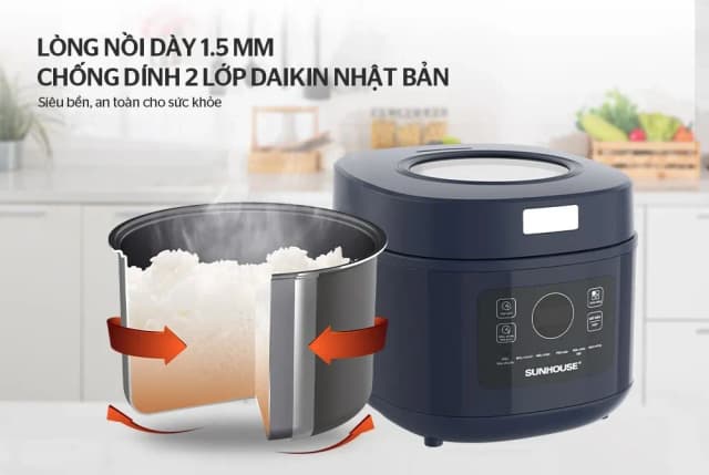 So sánh giá Nồi cơm điện tử Sunhouse 1 lít SHD8802 rẻ nhất? - Ảnh 10