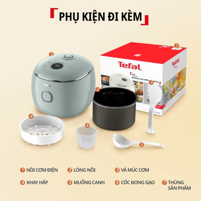 So sánh giá Nồi cơm điện tử Tefal 0.72 lít RK5354Y0 rẻ nhất? - Ảnh 12