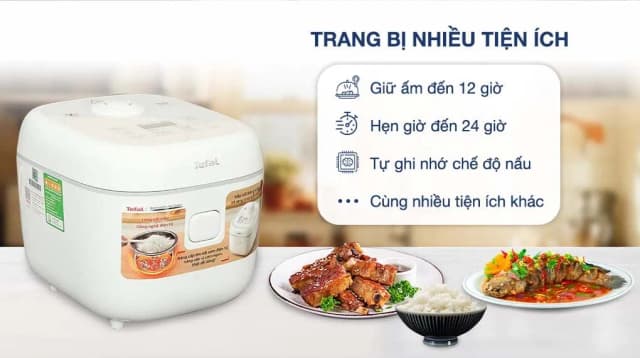 So sánh giá Nồi cơm điện tử Tefal 1.8 lít Delirice RK7711Y0 rẻ nhất? - Ảnh 4