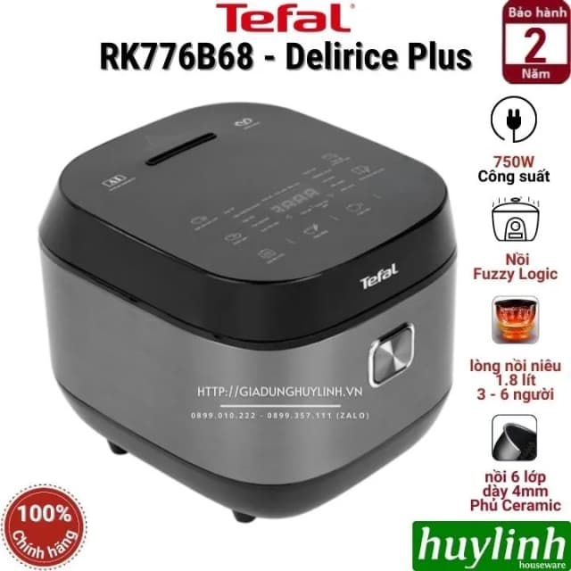 So sánh giá Nồi cơm điện tử Tefal 1.8 lít Delirice Plus RK776B68 rẻ nhất? - Ảnh 11
