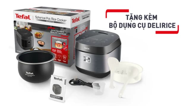 So sánh giá Nồi cơm điện tử Tefal 1.8 lít Delirice Plus RK776B68 rẻ nhất? - Ảnh 14