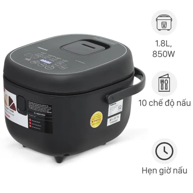 So sánh giá Nồi cơm điện tử Toshiba 1.8 lít RC-18DR4TVN(W) - Trắng rẻ nhất? - Ảnh 20