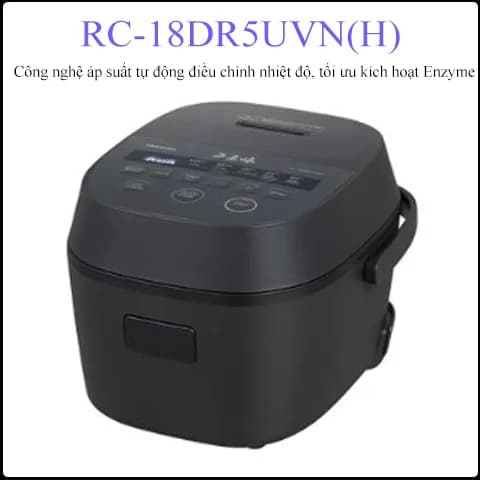 Nồi cơm điện tử Toshiba 1.8 lít RC-18DR5UVN(H) - Ảnh 1