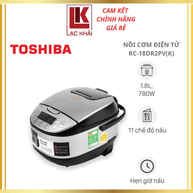 So sánh giá Nồi cơm điện tử Toshiba 1.8 lít RC-18DR2PV(K) rẻ nhất? - Ảnh 17