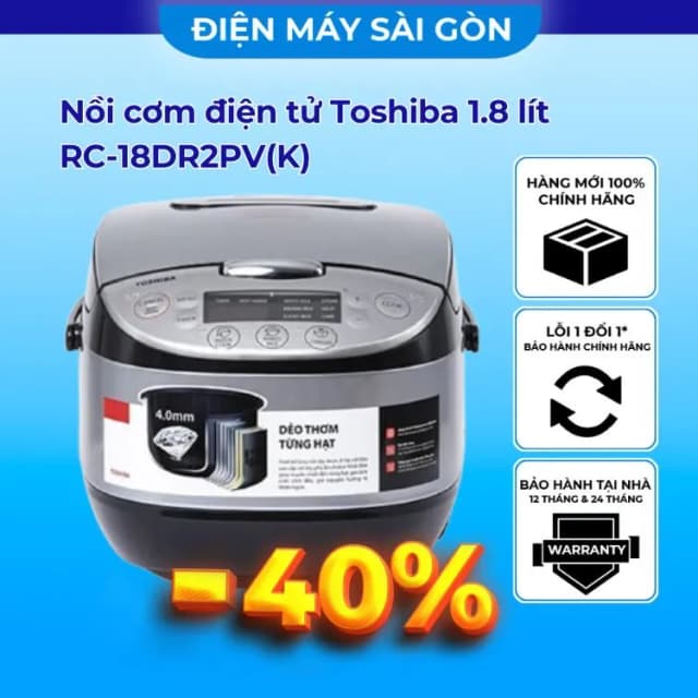 So sánh giá Nồi cơm điện tử Toshiba 1.8 lít RC-18DR2PV(K) rẻ nhất? - Ảnh 18