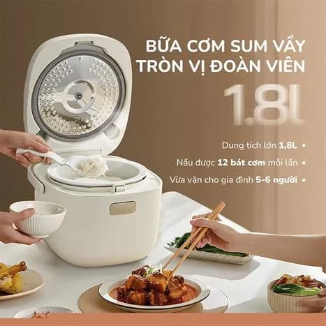 So sánh giá Nồi cơm điện tử Unie 1.8 lít URC818P rẻ nhất? - Ảnh 2