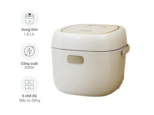 So sánh giá Nồi cơm điện tử Unie 1.8 lít URC818P rẻ nhất? - Ảnh 7