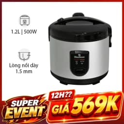 Nồi cơm nắp gài BlueStone 1.2 lít RCB-5517 - Giá rẻ nhất hôm nay - Ảnh 1