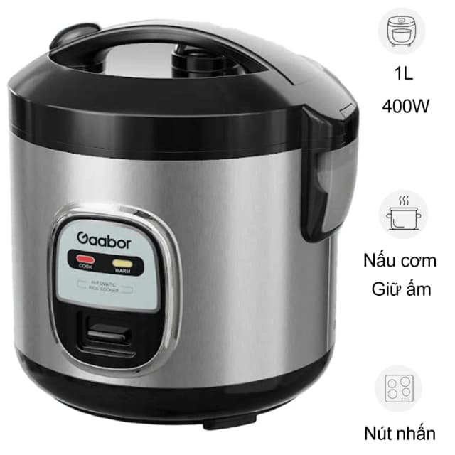 So sánh giá Nồi cơm nắp gài Gaabor 1.0 lít RC20M-YE01A rẻ nhất? - Ảnh 5