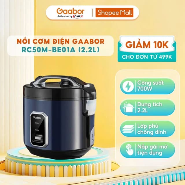 So sánh giá Nồi cơm nắp gài Gaabor 2.2 lít RC50M-BE01A rẻ nhất? - Ảnh 12