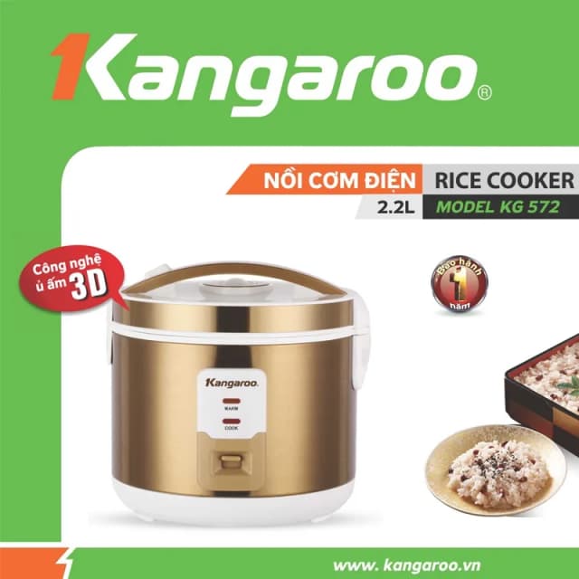 So sánh giá Nồi cơm nắp gài Kangaro 2.2 lít KGRC22M5G rẻ nhất? - Ảnh 16