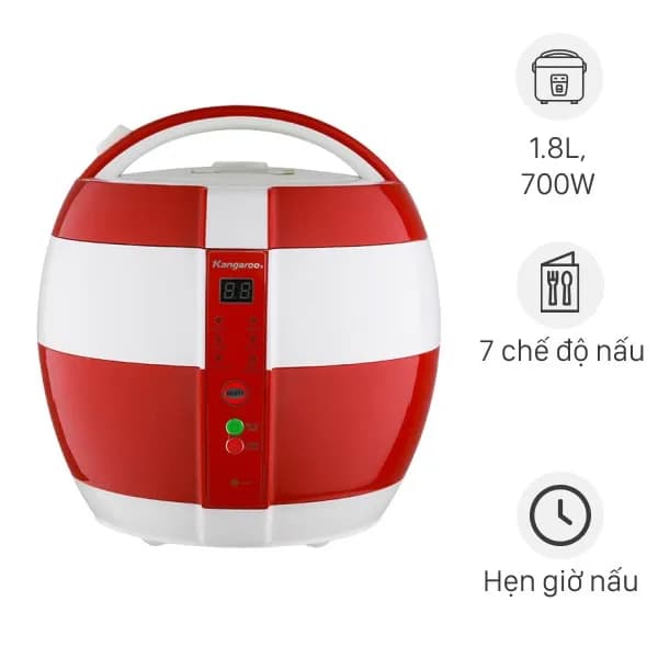So sánh giá Nồi cơm nắp gài Kangaro 3 lít KGRC30M5G rẻ nhất? - Ảnh 7