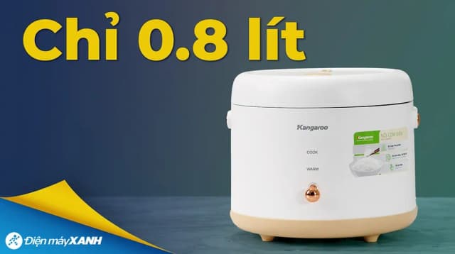 So sánh giá Nồi cơm nắp gài Kangaroo 0.8 lít KGRC08M3 rẻ nhất? - Ảnh 3